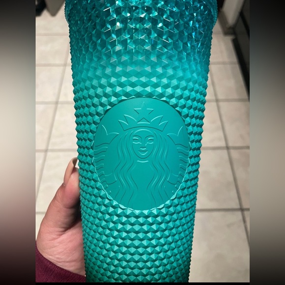 Green ombré studded Starbucks cup - Picture 2 of 5
